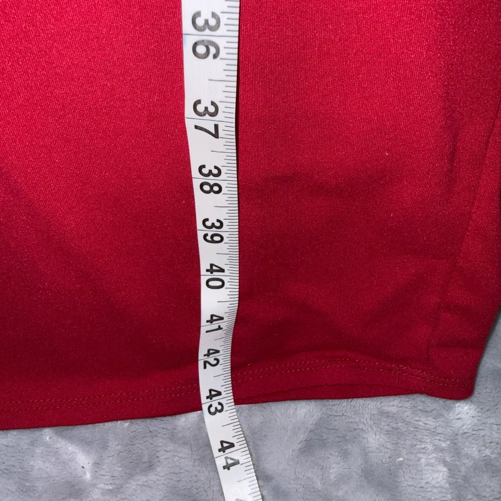 Love Culture Strappy Cage Neck Bodycon Midi Dress Women Size L Red - Picture 6 of 8